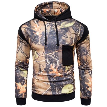Custom Real-Tree Forest Camo Utility Pullover Hoodie